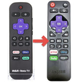Anderic Substitute for RCA RC-ALIR 2022 ROKU TV Remote Control 3226001028 [RRLF16]