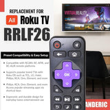 [3-PACK] Anderic RRLF26 (No Programming Needed) Replacement Remote Control for most Roku TVs such as ONN, Hisense, Philips, TCL, Hiro