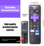 [3-PACK] Anderic RRLF26 (No Programming Needed) Replacement Remote Control for most Roku TVs such as ONN, Hisense, Philips, TCL, Hiro