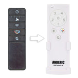 Anderic Substitute for Home Decorators Collection TX045-LR Ceiling Fan Remote Control | CCT [RRTX045LR]