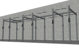 TGrip Commercial 24' Rig - 3x3 Steel - Functional Multi-Grip Pull-Up - Sandwich Style J-Hooks