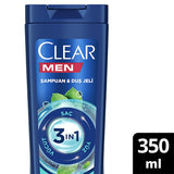 Clear Men 3-in-1 Menthol Refreshing Shampoo, Shower & Face Wash: Combat Dandruff, Cleanse & Invigorate - All In One.
