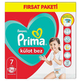 Prima Pampers Disposable Diapers Pants Size 7, 52 Count - Leak Proof, Easy Change, Comfort Fit