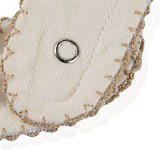 Babyjem Muslin Baby Bib with Teething Ring - Soft, Adjustable, and Hypoallergenic Cotton Bib for Teething Babies