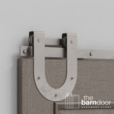 Horseshoe Heavy Duty Sliding Barn Door Hardware Kit
