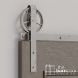 Wagon Wheel Heavy Duty Sliding Barn Door Hardware Kit