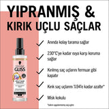 Gliss Split Hair Miracle Hair Repair Serum - 200ml, Nourishes & Repairs Damaged Hair with Ionic Complex & Grape Seed Oil