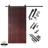 Fishbone Single Barn Door Kit | Black Hardware