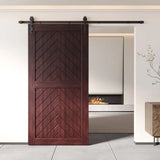 Fishbone Single Barn Door Kit | Black Hardware