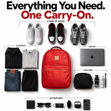 Red Leather Commuter Bag