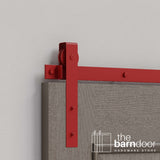 Flat Top Strap Heavy Duty Sliding Barn Door Hardware Kit