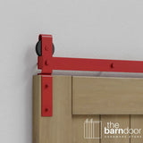 Classic J-Strap Bifold Barn Door Hardware Kit | 4-Door Biparting