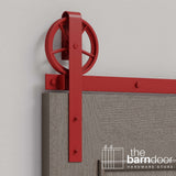 Wagon Wheel Heavy Duty Sliding Barn Door Hardware Kit