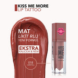 Flormar Liquid Matte Lipstick - Long-Lasting Moisturizing Lip Color, Transfer-Proof, 018 Perfection