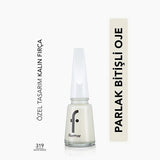 Flormar High Pigment White Nail Polish: Long Lasting, Chip Resistant, Glossy Finish & Enriched with Minerals for Nail Care
