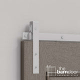 Flat Top Strap Heavy Duty Sliding Barn Door Hardware Kit