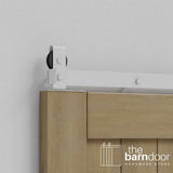 Modern J Top Mount Bifold Barn Door Hardware Kit | 2 Door Kit