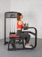 Elite Selectorized Rotary Torso - Muscle D Fitness - Commercial - Adjustable Seat - Pin Selectorized Stack - Oblique Trainer