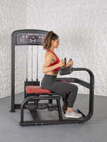 Elite Selectorized Rotary Torso - Muscle D Fitness - Commercial - Adjustable Seat - Pin Selectorized Stack - Oblique Trainer