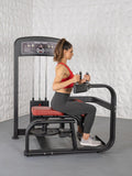 Elite Selectorized Rotary Torso - Muscle D Fitness - Commercial - Adjustable Seat - Pin Selectorized Stack - Oblique Trainer