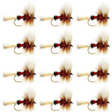 Royal Wulff Classic Trout Dry Fly Fishing Flies - 12 Flies Size 8