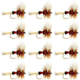 Royal Wulff Classic Trout Dry Fly Fishing Flies - 12 Flies Size 10