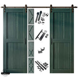 Classic Double Barn Door Kit | Black Hardware