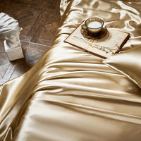Royalis Rose Gold Luxury Pure Mulberry Silk Bedding Set | 3CARATS