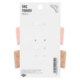 Eklips Frosted Rectangular Hair Claw Clip Pink & Brown