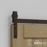 Classic J-Strap Bifold Barn Door Hardware Kit | 2 Door Kit