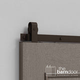 J Top Mount Heavy Duty Sliding Barn Door Hardware Kit