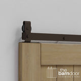 Modern J Top Mount Bifold Barn Door Hardware Kit | 8 Door Biparting