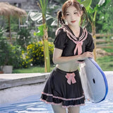 New and Popular Swimsuit for Women, Summer Split Skirt Style, High-end Feeling, Small Stature, Slimming Swimsuit Wholesale