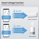 TNCE Tuya sensor temperature Humidity wifi or zigbee, Indoor Thermometer Hygrometer Monitor, smart life voice alexa google home