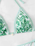 2026 Halter String Triangle Two Piece Bikini Women Swimwear Female Swimsuit Bathers Bathing Swimming Suit Beachwear Summer