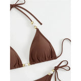 New Halter Pearls Bikini Women Swimwear Female Swimsuit Two-pieces Bikini set High Leg Cut Padded Bather Bathing Suit Swim K7194