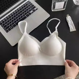 MOYISU Slim Back Bras Women with Small Breasts Gathered Up To Close The Breast with A Backless Bra Cover Without Underwire