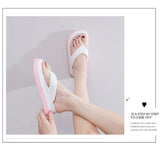 Woman Beach Flip Flops Fashion Summer Shoes 2025 Trend Girls Platform Sandals Soft EVA Non-slip Female Indoor Outdoor Slippers