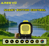 AREEVO PocketCLIP Wearable Speaker, IP67 Waterproof Bluetooth Speaker Clip-on Wireless Portable Speaker Hifi Stereo 10h Playtime