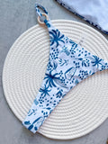 RUOTONGSEPT Women Swimsuit Knitted Bikini Set Sexy Blue White Print Split Swimsuit Bikini Brazilian Triangle Swimwear