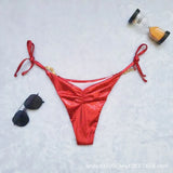 Micro Bikinis New Sexy Women Swimsuit Female Push Up Swimwear Solid Geen Bikini Set Bandeau Biquini Bathing Suit Beachwear