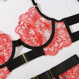 Two-piece Women's Set G-string Transparent Underwear Lolita Romantic Lingeries Set Sexy Bra and Panties Sets Lingerie for Woman