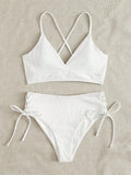 Sexy Bandage High Waist Brazilian Bikinis Sets Swimsuit Swimwear Swimming Suit for Women  New Bikini Mujer Biquinis