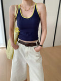 Sports vest U-neck slim fit camisole bottoming T-shirt