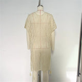 Sexy Short Sleeve Hollow Out Crochet Knitted Tunic Beach Cover Up Cover-ups Beach Dress Beach Wear Beachwear Female Women K6686