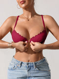 Butterfly lace Backless Style sexy bras Fashion Comfortable women's bra Front closure push-up bra