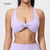 DIAS FIT JOY fold sports bra cross beauty back detachable yoga bra tight fitting outdoor sports running fitness gym suit