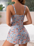 2026 Strappy Swimsuit One Piece Sexy Printed Swimwear Women Bathers Bathing Swimming Swim Suit Padded Beachwear Summer