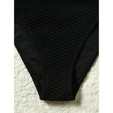 S - XL Deep V Neck Knit Fish Net Mesh Women Swimwear One Piece Swimsuit Female Monokini Backless Bather Bathing Suit Swim V7832