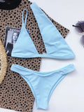 2026 Asymmetric One Shoulder Bikini Women Swimsuit Female Swimwear Two Pieces Bikini Set Hollow Out Bathing Suit Swim Beach Wear